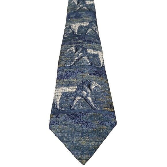 Metropolitan Museum of Art - Masterworks Collection Vintage Lion Egypt 100% Silk - Picture 1 of 6